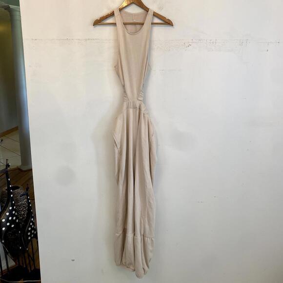 FREE PEOPLE MOVEMENT cream cut out jumpsuit sz XS